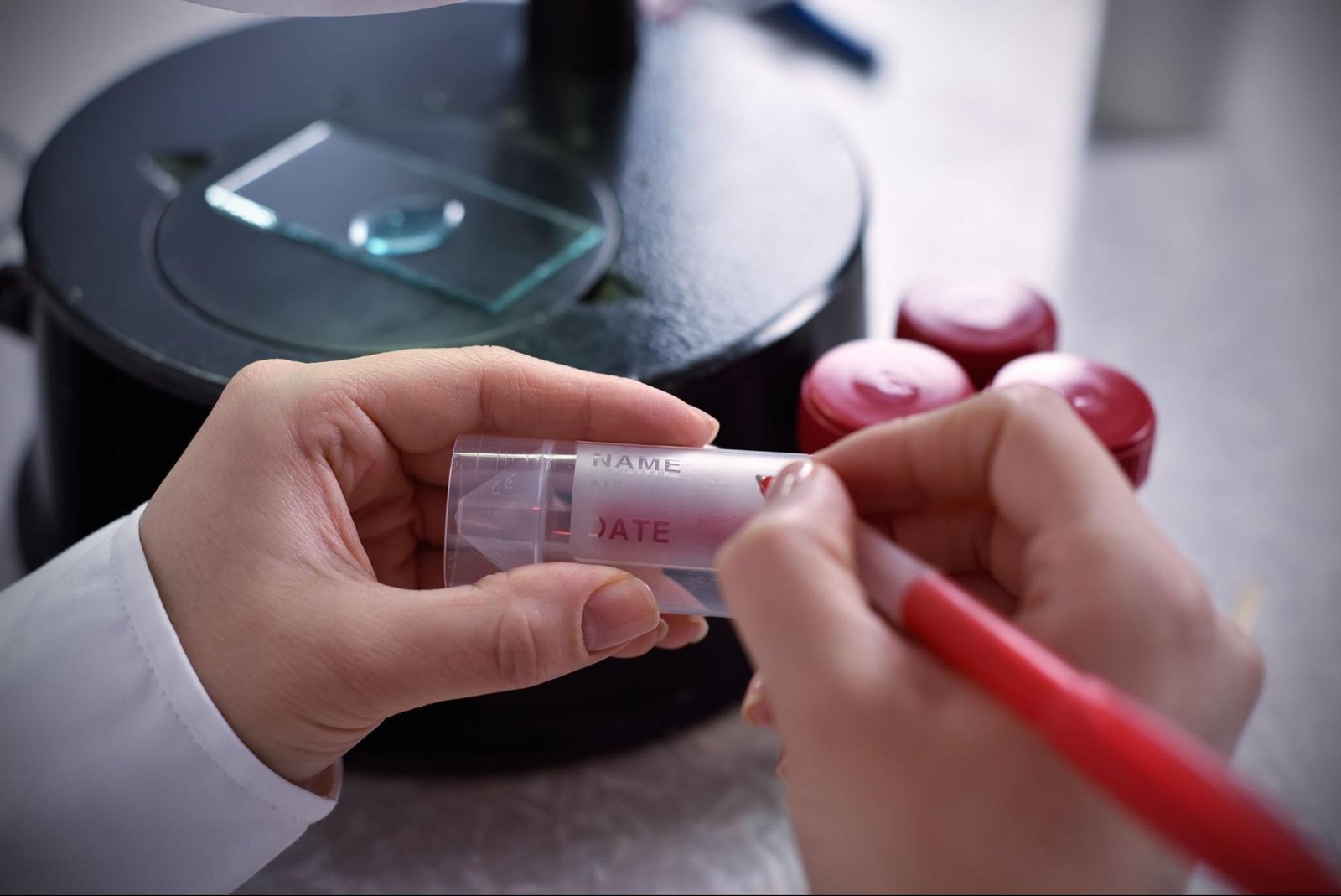 Doctor explaining PCOS and infertility to patient
