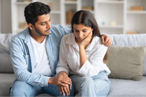 couple discussing fertility treatment options